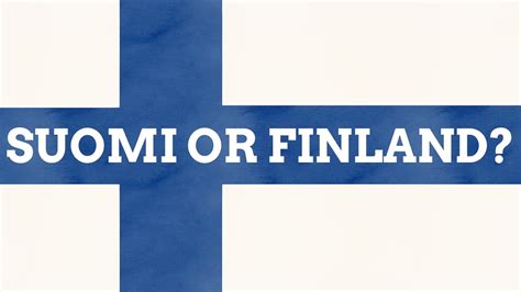 why is finland suomi